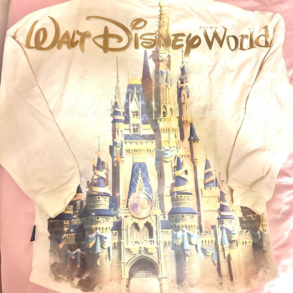 Disney World 50th Anniversary Castle Spirit Jersey New Without Tags XS